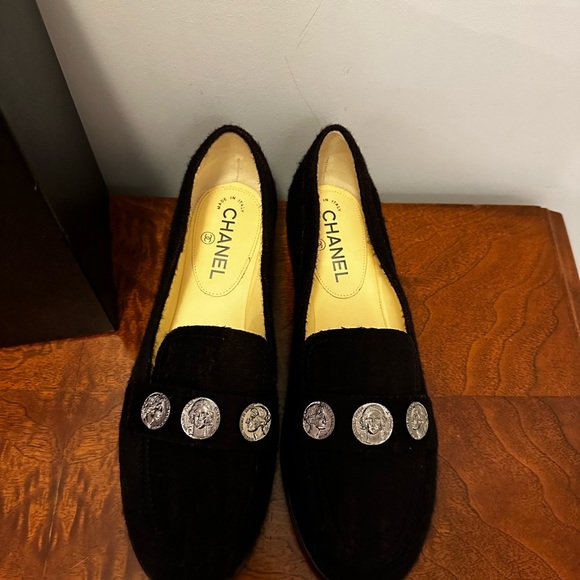 NWT Chanel Tweed Loafers - Picture 2 of 6